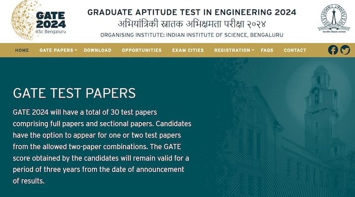 GATE 2024 From February 3, Exam Schedule Released On gate2024.iisc.ac.in