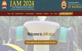 JAM 2024 Information Brochure Released, Check Exam Details