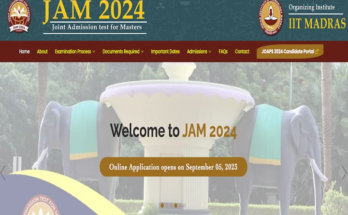 JAM 2024: Official Website Launched, Applications Begin September 5 - See Details