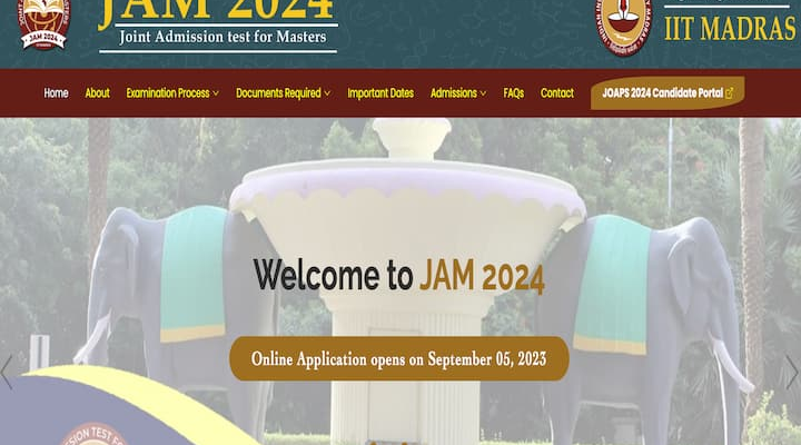 JAM 2024: Official Website Launched, Applications Begin September 5 - See Details