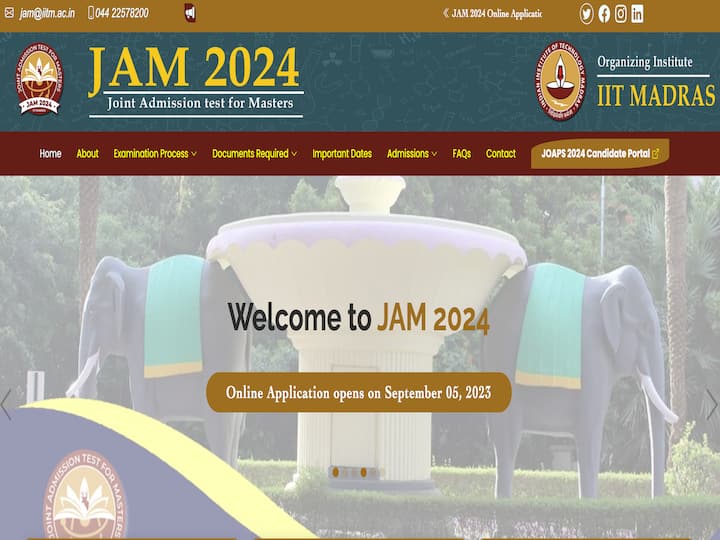 JAM 2024 Official Web site Launched, Functions Start September 5 See