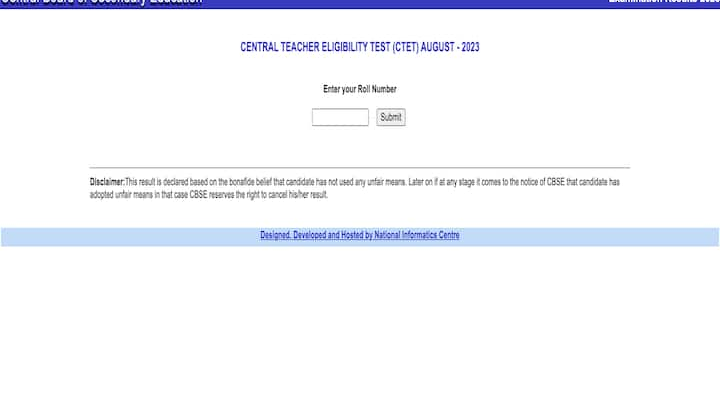 CBSE CTET 2023 Outcome Out On ctet.nic.in – Examine Direct Hyperlink Right here