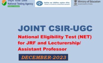 CSIR-UGC NET December 2023 Exam: Application Deadline Ends Tomorrow On csirnet.nta.ac.in