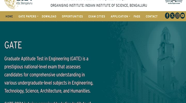 GATE 2024 Application Correction Process Begins On gate2024.iisc.ac.in - Check Details