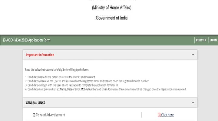 IB Recruitment 2023: Apply For 995 ACIO Grade-2 Posts On mha.gov.in