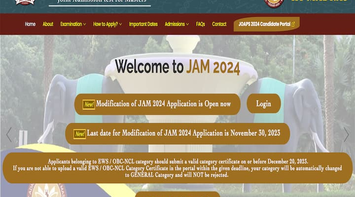 IIT JAM 2024: Utility Correction Window Closes Right this moment On jam.iitm.ac.in