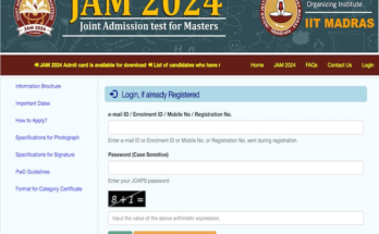 IIT JAM Admit Card 2024 Released On jam.iitm.ac.in - Download Here