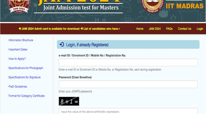 IIT JAM Admit Card 2024 Released On jam.iitm.ac.in - Download Here