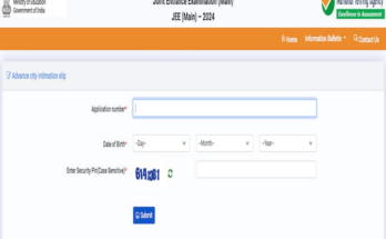 JEE Main 2024: City Intimation Slip For B.E, B.Tech Released On jeemain.nta.ac.in