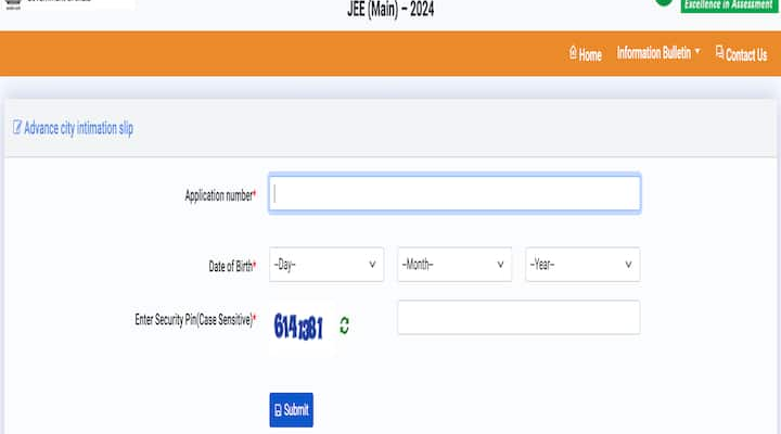 JEE Fundamental 2024: Metropolis Intimation Slip For B.E, B.Tech Launched On jeemain.nta.ac.in