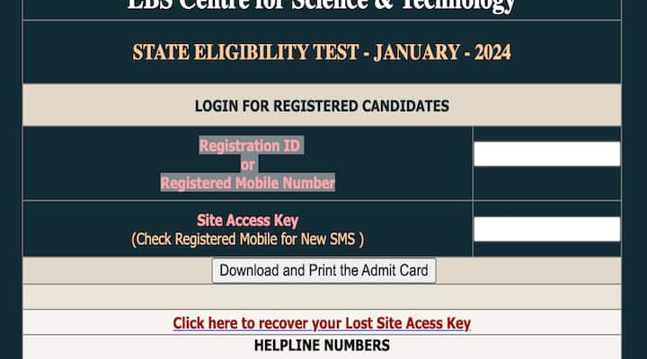 Kerala SET Admit Card 2024 Released On lbsedp.lbscentre.in/setjan24 - Download Here