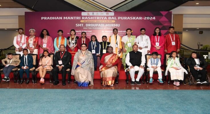 Rashtriya Bal Puraskar Award 2024: PM Modi Meets And Work together With Winners