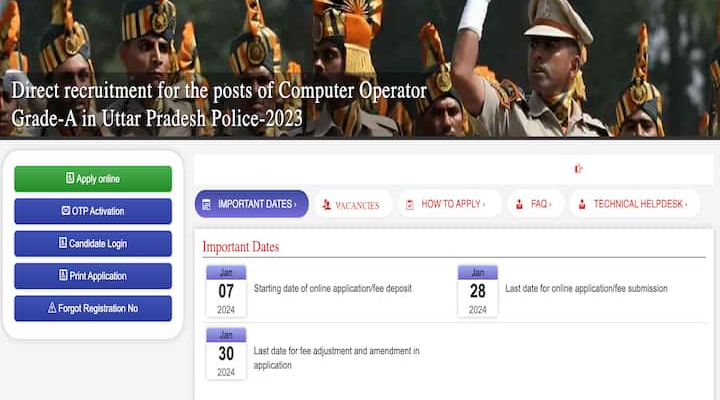 UP Police Laptop Operator, Programmer Recruitment 2024: Apply By January 28 For 985 Vacancies